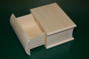 Mini livre en bois en bois